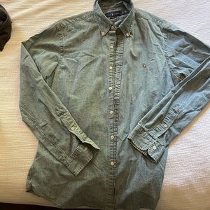 Long sleeve denim button down